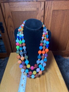 Multicolor Beaded Statement Necklace - Women Jewelry